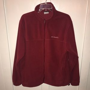 Columbia Red fleece jacket